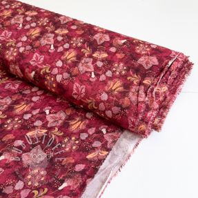 Viskosestoff RAYON POPLIN Dark barrock design C