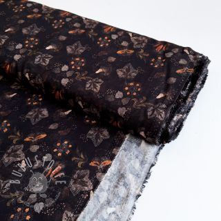 Viskosestoff RAYON POPLIN Dark barrock design A