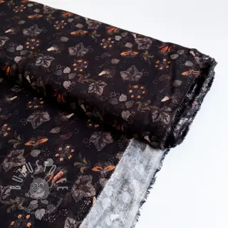 Viskosestoff RAYON POPLIN Dark barrock design A