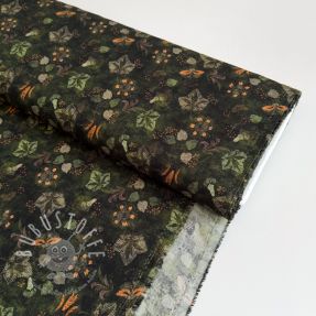 Viskosestoff RAYON POPLIN Dark barrock design B