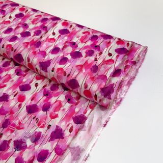 Viskosestoff RAYON POPLIN Poppys design B