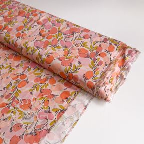 Viskosestoff RAYON POPLIN Simplistic flowers design A