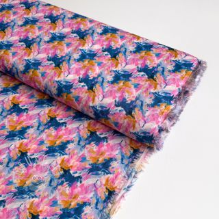 Viskosestoff RAYON POPLIN Faded spots design A