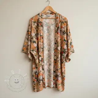 Viskosestoff RAYON POPLIN Wild flowers design A