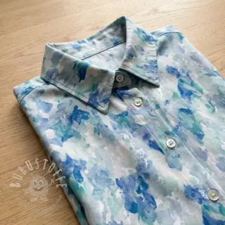 Viskosestoff RAYON POPLIN Faded spots design C