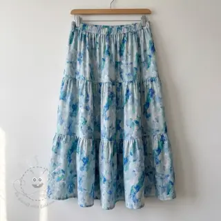 Viskosestoff RAYON POPLIN Faded spots design C
