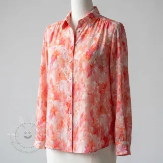 Viskosestoff RAYON POPLIN Faded spots design D