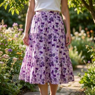 Viskosestoff RAYON POPLIN Bouncy design A