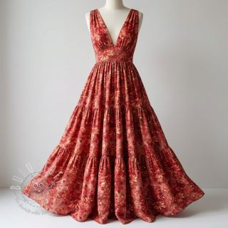 Viskosestoff RAYON POPLIN Barrock design C