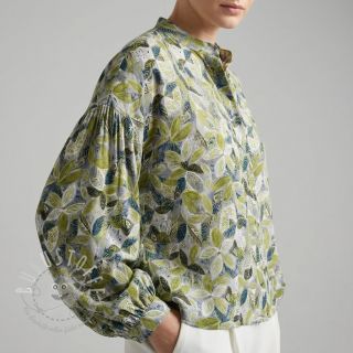 Viskosestoff RAYON POPLIN Floral design D