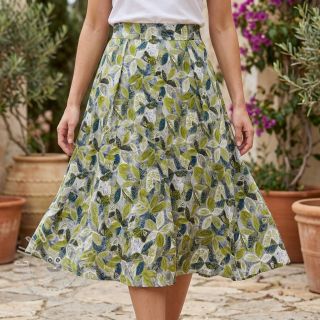 Viskosestoff RAYON POPLIN Floral design D