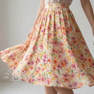 Viskosestoff RAYON POPLIN Love design E