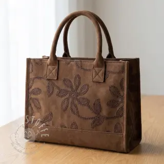 Suede stretch Amalia brown