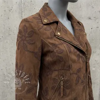 Suede stretch Amalia brown