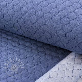 Steppstoffe JEANS dark blue