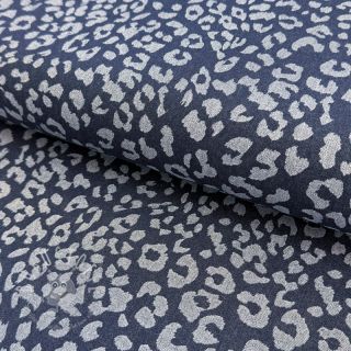 JEANS DENIM Leopard dark blue