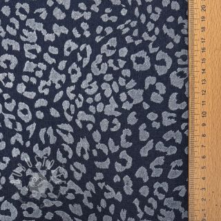 JEANS DENIM Leopard dark blue