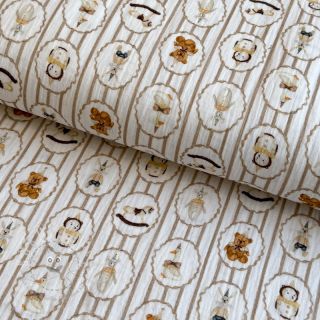 Double gauze/musselin Vintage toys design C