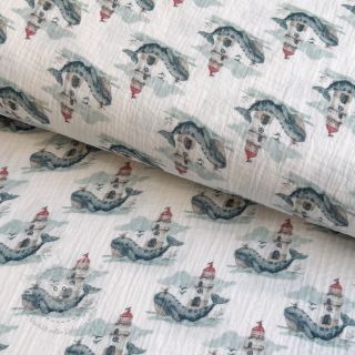 Double gauze/musselin Sweeties design A