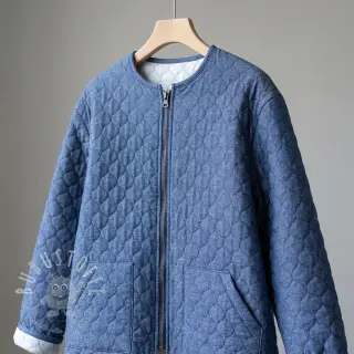 Steppstoffe JEANS dark blue