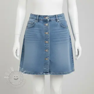 JEANS DENIM HEAVY Animal printed light blue