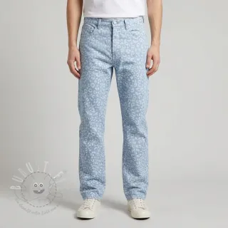 JEANS DENIM Leopard light blue