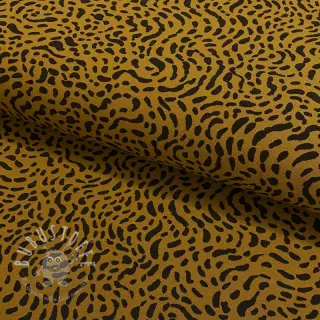 Jersey Dots and shapes olive