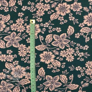 Sweat kuschel SOFT Flowers emerald