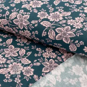 Sweat kuschel SOFT Flowers emerald