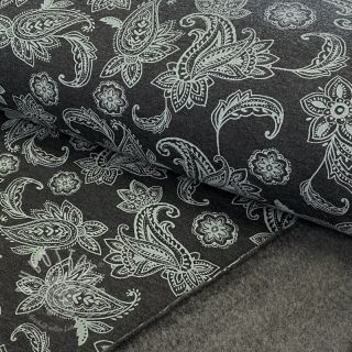 Sweat kuschel Paisley anthracite melange
