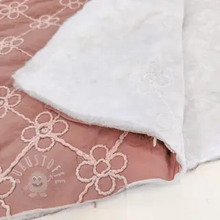 Steppstoffe Flower design old pink