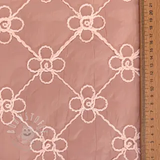 Steppstoffe Flower design old pink