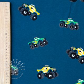Sweat kuschel SOFT Monstertruck indigo