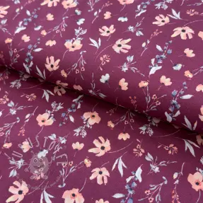 Baumwollstoff Flowers berry digital print