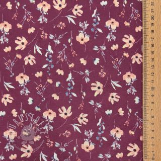 Baumwollstoff Flowers berry digital print