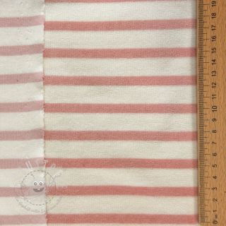 Nicky stoff YARN DYED Stripe rose