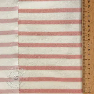 Nicky stoff YARN DYED Stripe rose