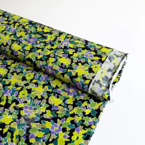 Viskosestoff RADIANCE Flowers green