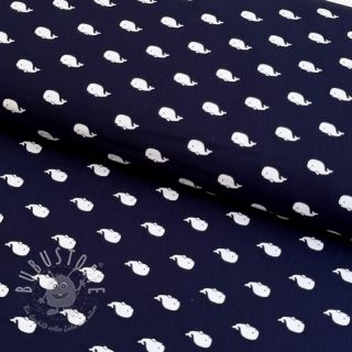 Baumwollstoff Marine navy