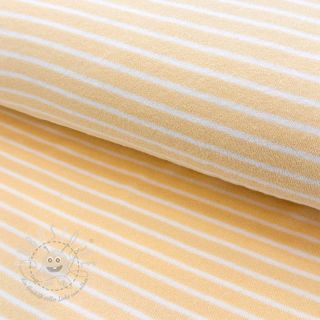 Kuschelfrottee YARN DYED Stripes honey
