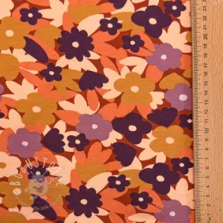 Sweat kuschel SOFT Flowers cognac