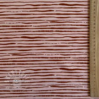 Jersey Stripes light salmon ORGANIC