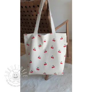 Dekostoff Linenlook Cherries natural