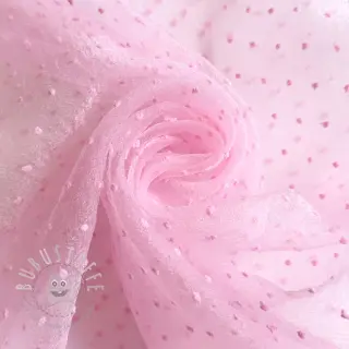 Feintüll DOTS pink