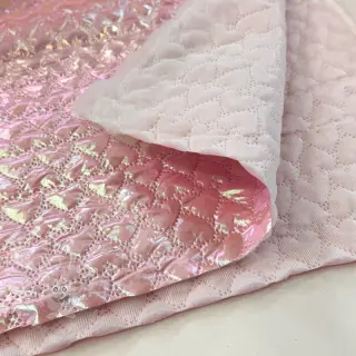 Steppstoffe Fancy hearts light pink