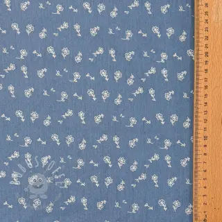 JEANS STRETCH Small retro flowers jeans