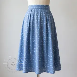 JEANS STRETCH Small retro flowers jeans