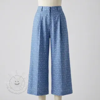 JEANS STRETCH Small retro flowers jeans