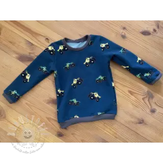 Sweat kuschel SOFT Monstertruck indigo