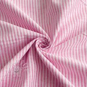Leinen mit Baumwolle Stripe fuchsia